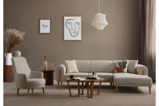 LEON KÖŞE KOLTUK SAĞ KÖŞE + BERJER